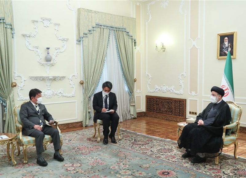 وزیر خارجه ژاپن با آیت الله رئیسی دیدار کرد