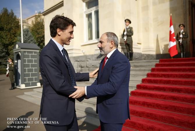 Nikol Pashinyan holds telephone conversation with Justin Trudeau