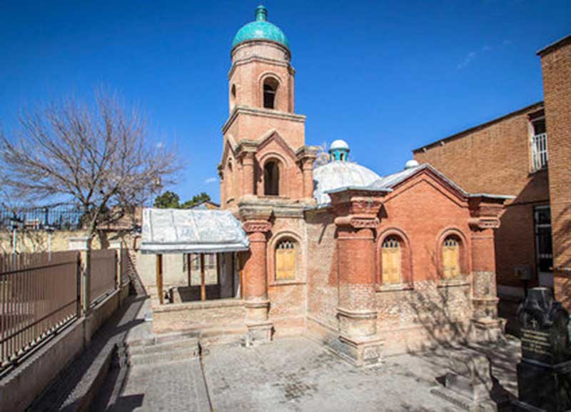  کلیسای کانتور بازمانده از حضور روس‌ها در قزوین