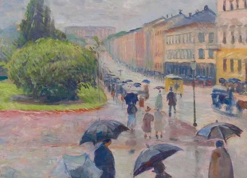 در این نقاشی ها باران می بارد