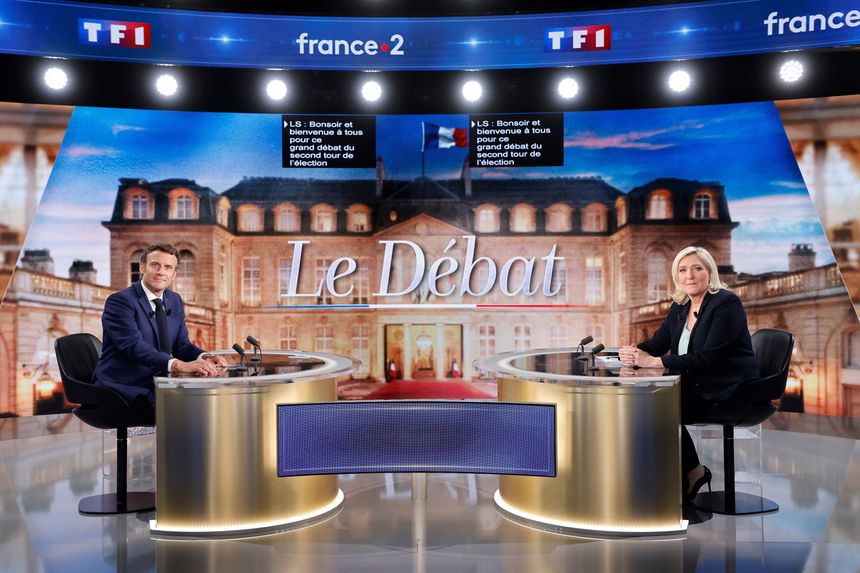 French election: Macron and Le Pen clash in TV presidential debate
