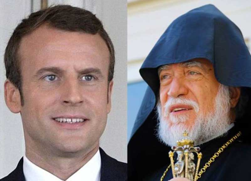 Արամ Ա կաթողիկոսը վերընտրվելու առթիվ շնորհավորել է Ֆրանսիայի նախագահ Էմանուել Մակրոնին