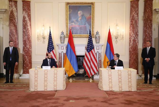 Mirzoyan, Blinken exchange ideas on starting negotiations between Armenia, Azerbaijan around peace treaty