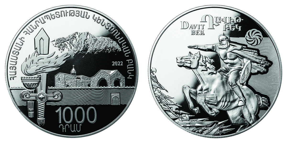 Armenia’s Central Bank puts silver collector coin “Davit Bek” into circulation