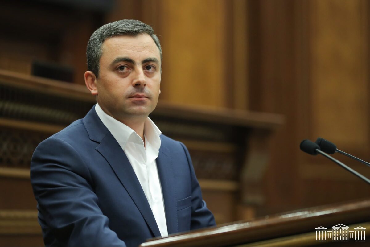 Ruling faction decides to remove Ishkhan Saghatelyan from the post of Deputy Speaker of Parliament