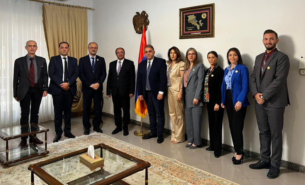 The administration of Armenian Cultural Social Forum and S. Mariam Astvatsatsin Charitable Center visited Armenian Embassy in Iran