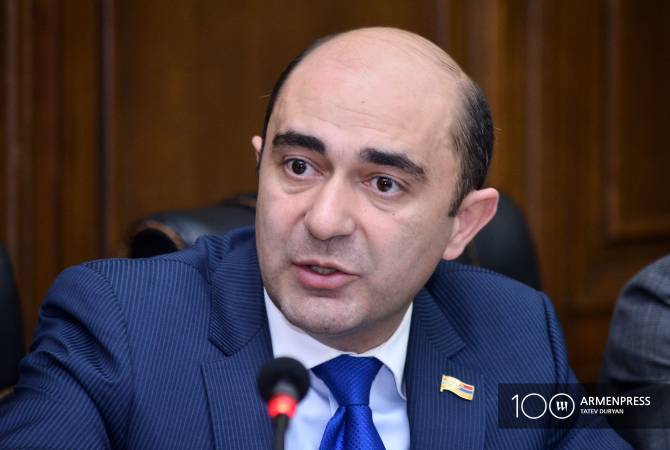 Marukyan calls Pashinyan-Erdogan telephone talk an important step in Armenia-Turkey normalization process