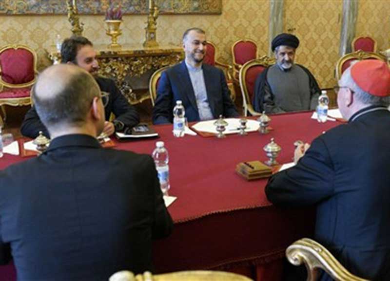 گفت‌وگوی امیرعبداللهیان با نخست‌وزیر و وزیر خارجه واتیکان 