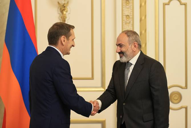 ՀՀ վարչապետն ընդունել է ՌԴ արտաքին հետախուզության ծառայության տնօրենին