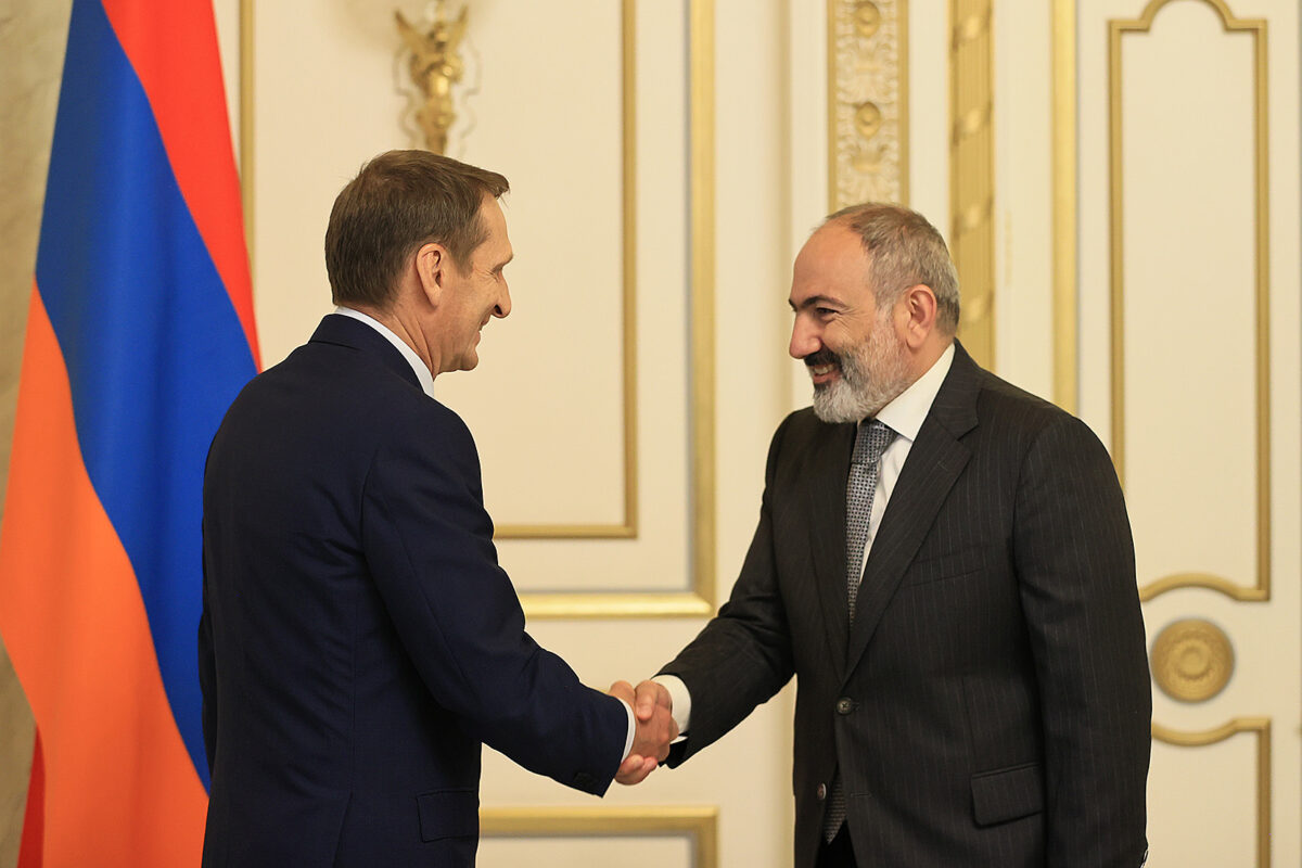 Armenian PM, chief of Russia’s Intelligence Service discuss processes taking place in the South Caucasus