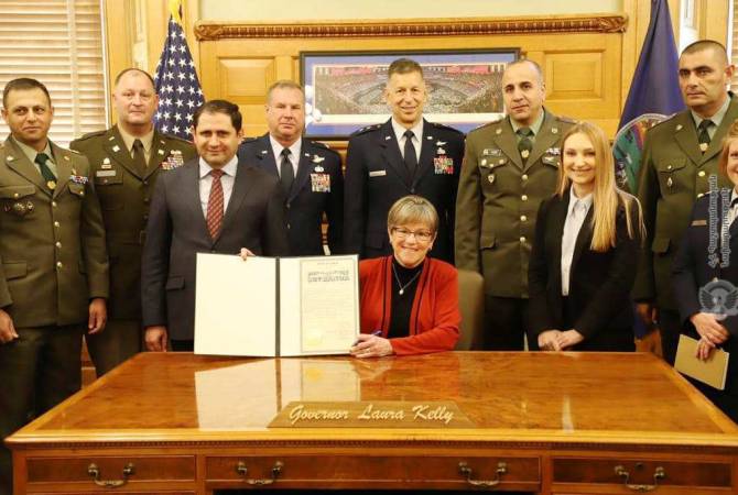 Prospects of cooperation between Armenian Peacekeeping Brigade and Kansas National Guard discussed