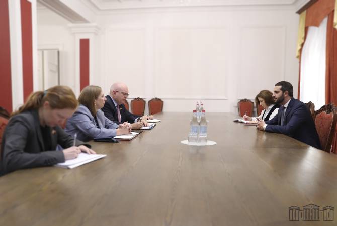 Vice Speaker of Parliament briefs US Co-Chair of OSCE MG on current situation of Armenia- Turkey normalization process