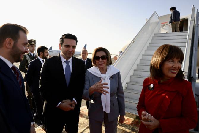 Nancy Pelosi leaves Armenia