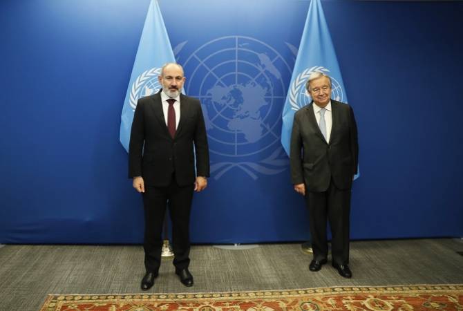 Video - Prime Minister Pashinyan meets with UN Secretary General António Guterres