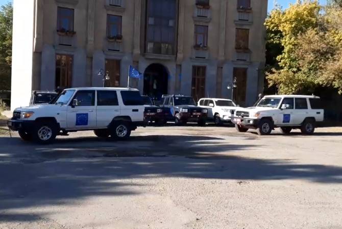 EU monitors in Armenia set off on their first patrol