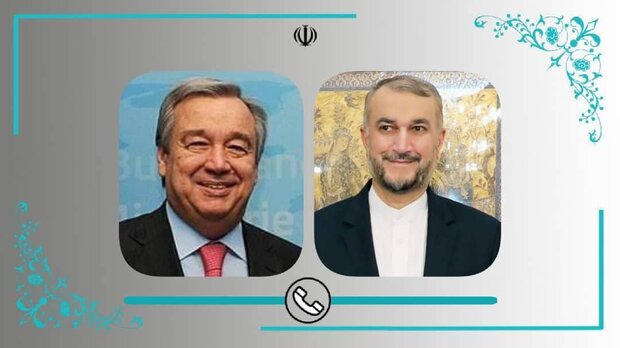 امیرعبداللهیان در گفتگو با دبیرکل سازمان ملل متحد: اقدام سیاسی شورای حقوق بشر بر همکاری‌ ایران و غرب تاثیر منفی دارد