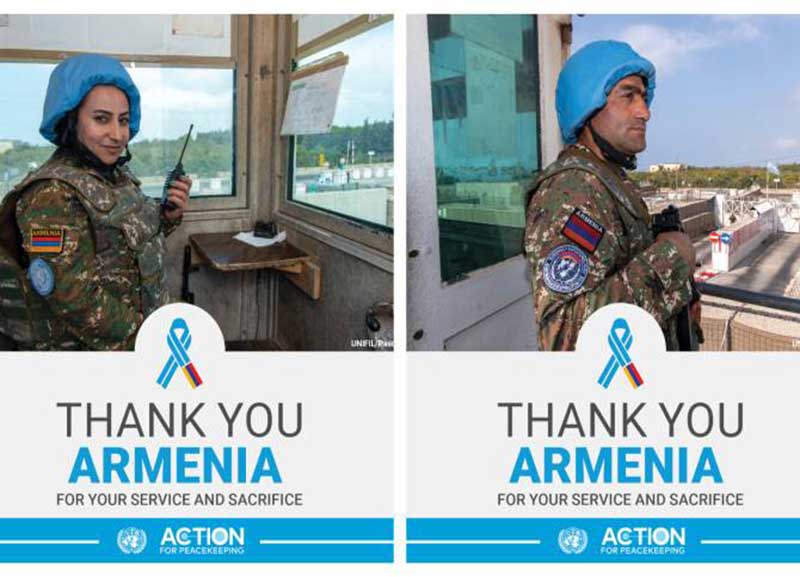 ՄԱԿ-ը շնորհակալություն է հայտնել Հայաստանին խաղաղության պահպանման գործում ունեցած ներդրման համար