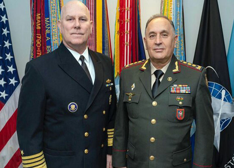 رایزنی مقامات ارشد نظامی آمریکا و جمهوری آذربایجان