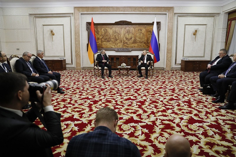 Main issue in our region continues to be settlement of Nagorno-Karabakh issue: Armenia’s Prime Minister to President of Russia
