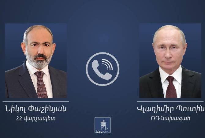 Putin, Pashinyan discuss steps towards unblocking of road linking Republic of Artsakh to Armenia