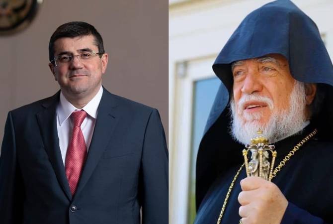 Artsakh’s President briefs His Holiness Aram I on the situation amid blockade