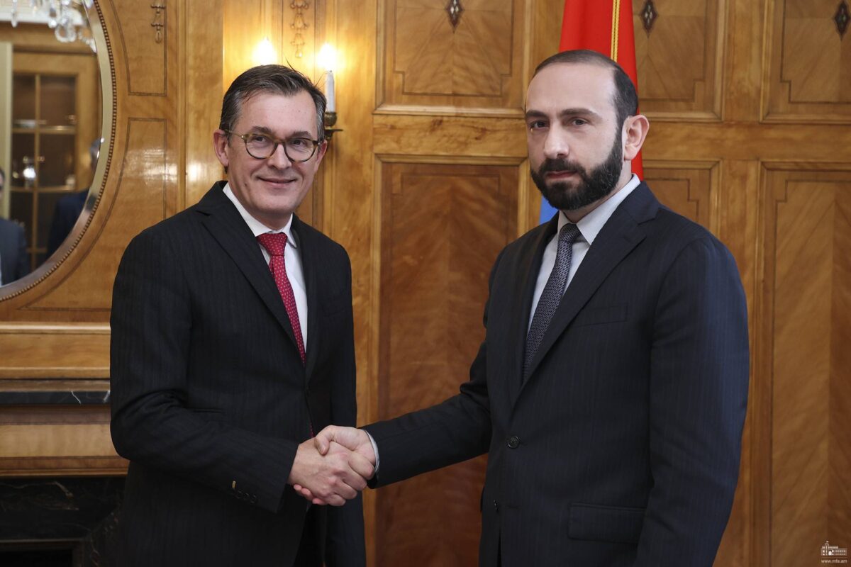 FM Mirzoyan, French Co-Chair of the Minsk Group discuss normalization of Armenia-Azerbaijan relations