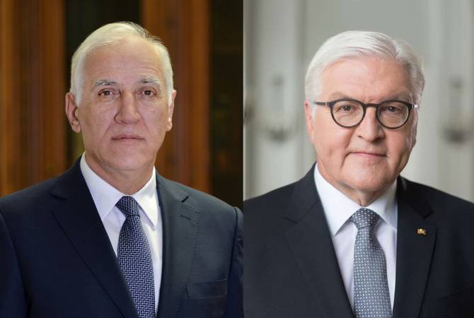 Armenian, German presidents discuss humanitarian crisis in Artsakh