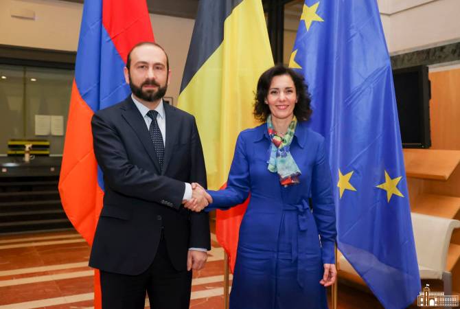 FM Mirzoyan presents to Belgian counterpart situation resulting from Azeri illegal blockade of Lachin Corridor