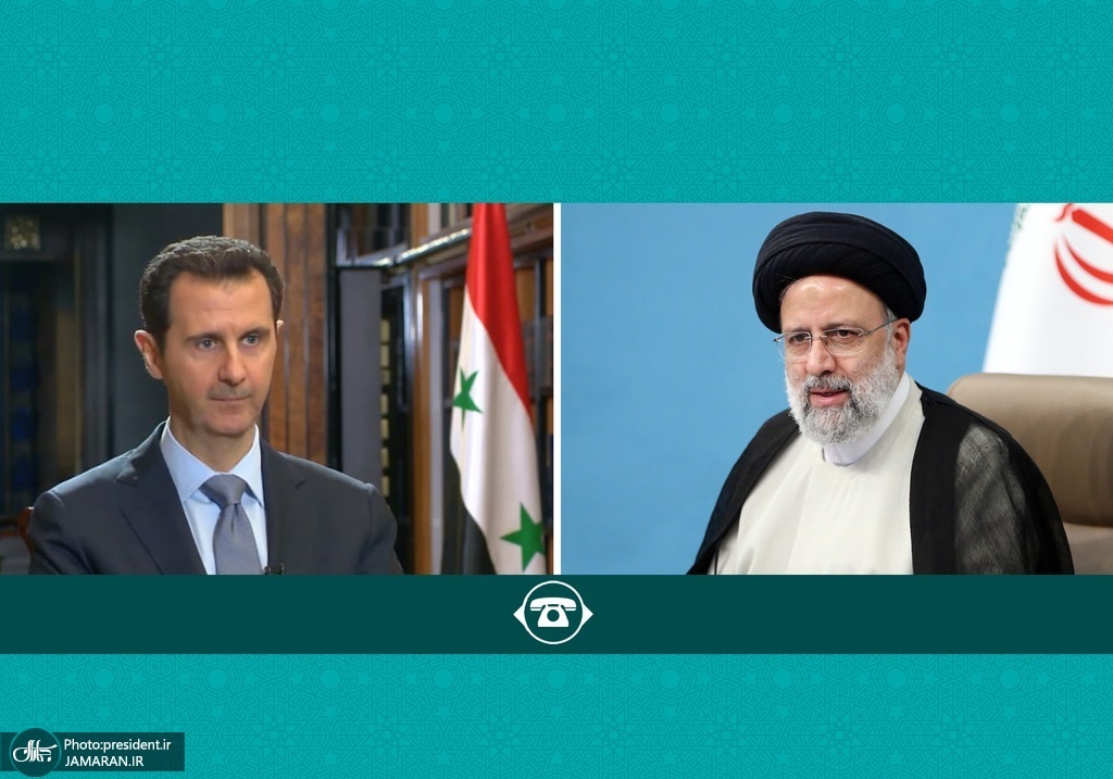 رئیسی در مکالمه تلفنی با بشار اسد پس از زلزله اخیر: ایران همواره در روزهای سخت کنار ملت و دولت سوریه بوده است