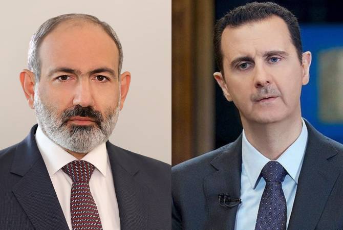 Pashinyan talks to Assad, promises humanitarian aid