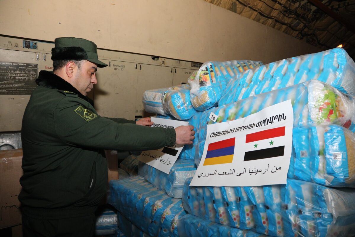 Armenia sends second batch of humanitarian aid to Syria