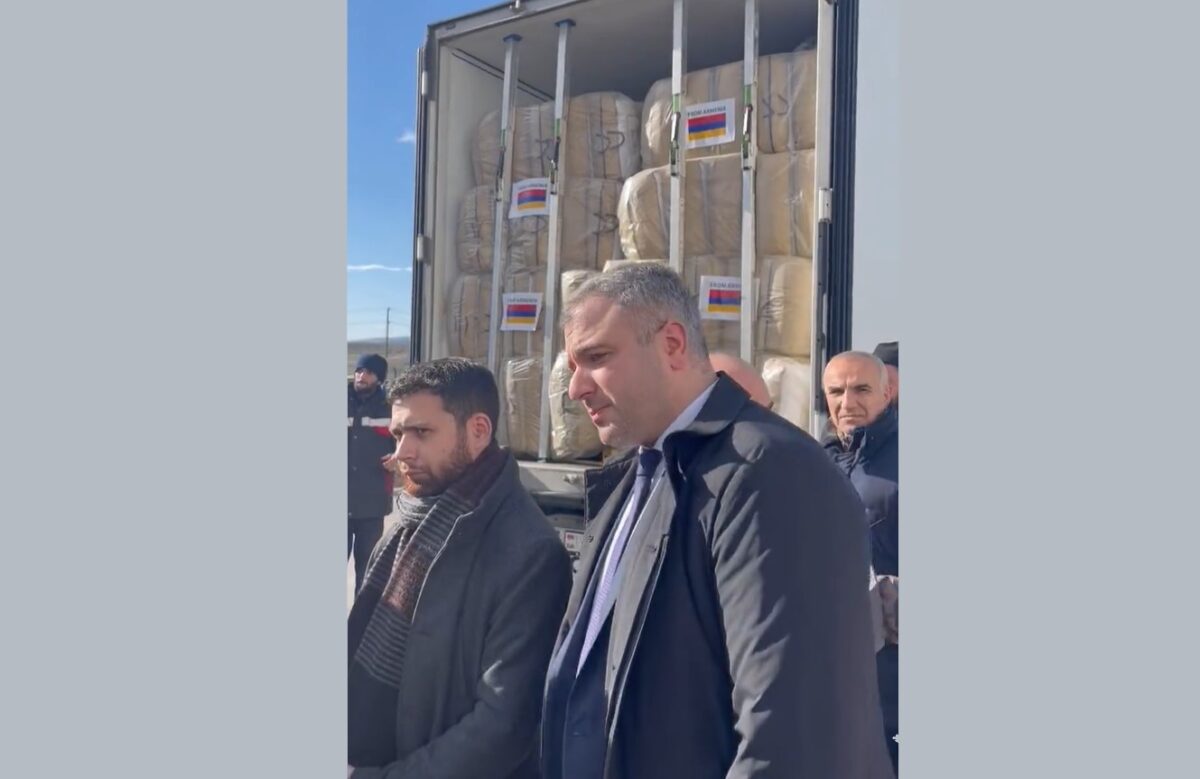Video - Turkish envoy tweets thanks in Armenian as second batch of humanitarian aid reaches quake-hit areas