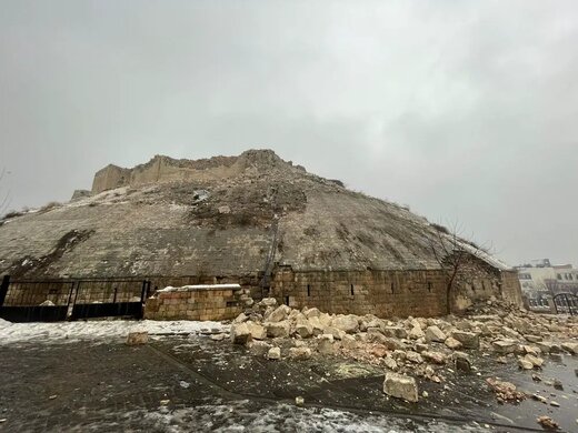 زلزله ترکیه این قلعه تاریخی را با خاک یکسان کرد