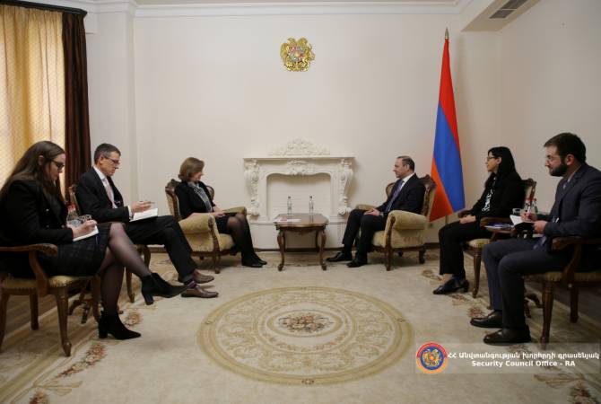 Security Council Secretary, U.S. Ambassador discuss development of Armenian-American bilateral agenda