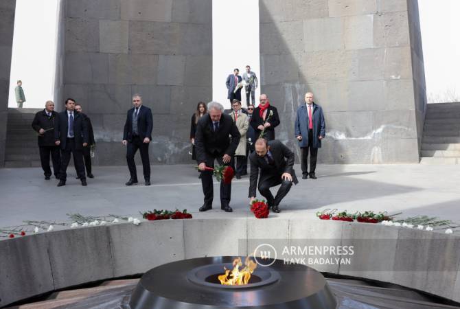 Foreign Minister of Luxembourg visited Tsitsernakaberd Memorial
