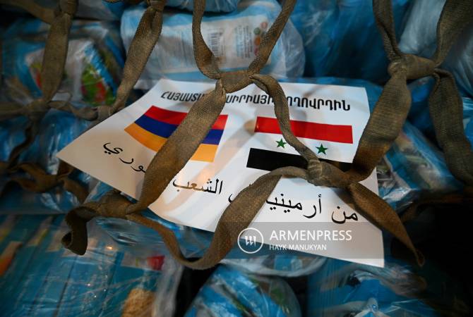 Video - Armenia sends 32 tons of humanitarian aid to quake-hit Syria