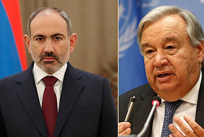 Pashinyan, Guterres discuss the issue of sending UN fact-finding mission to Nagorno Karabakh and Lachin Corridor