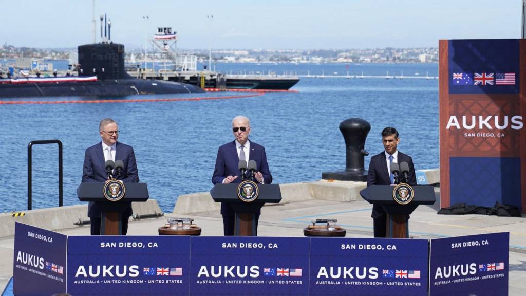 Aukus deal: US, UK and Australia agree on nuclear submarine project
