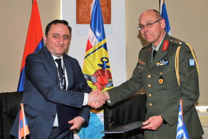 New military cooperation program signed between Armenia and Greece