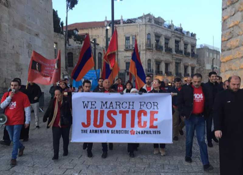 خشم ارمنی‌های قدس از دولت اسرائیل به دلیل به رسمیت نشناختن «نسل کشی ارامنه»