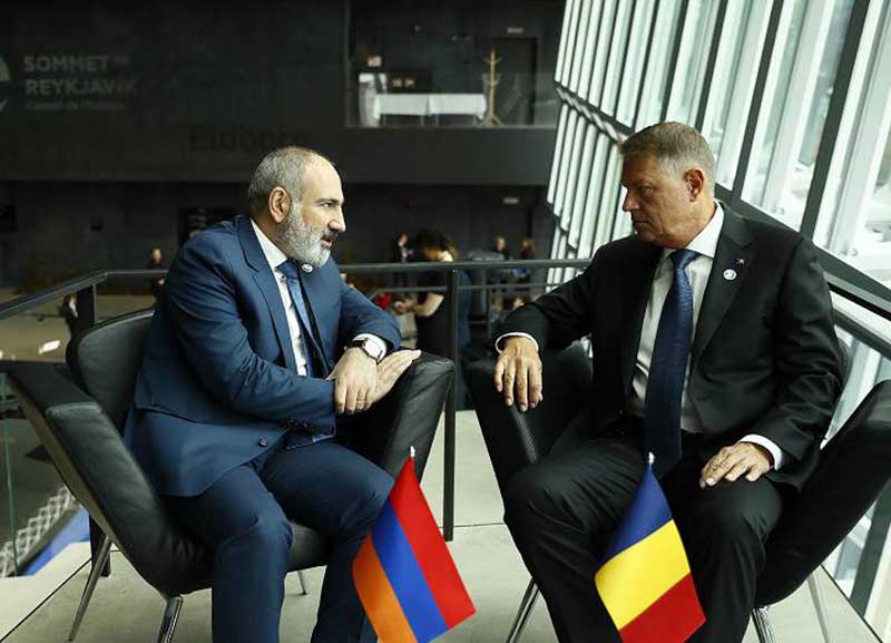 ՀՀ վարչապետ Փաշինյանը հանդիպում է ունեցել Ռումինիայի նախագահի հետ