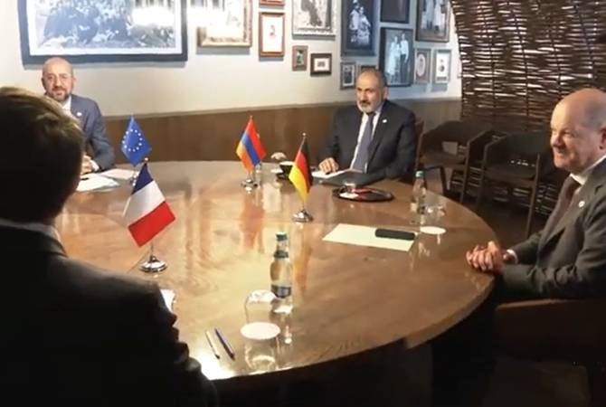 Pashinyan-Aliyev-Michel-Macron-Scholz five-sided meeting over