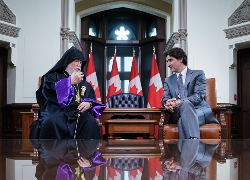  Կանադայի վարչապետը հանդիպել է Արամ Ա կաթողիկոսի հետ 