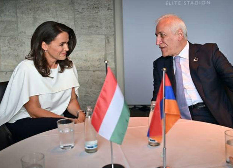 ՀՀ և Հունգարիայի նախագահները քննարկել են հարաբերությունների խթանման հնարավորություններն ու ուղիները