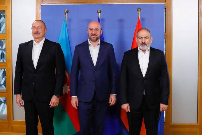 Pashinyan-Michel-Aliyev trilateral meeting kicks off in Brussels