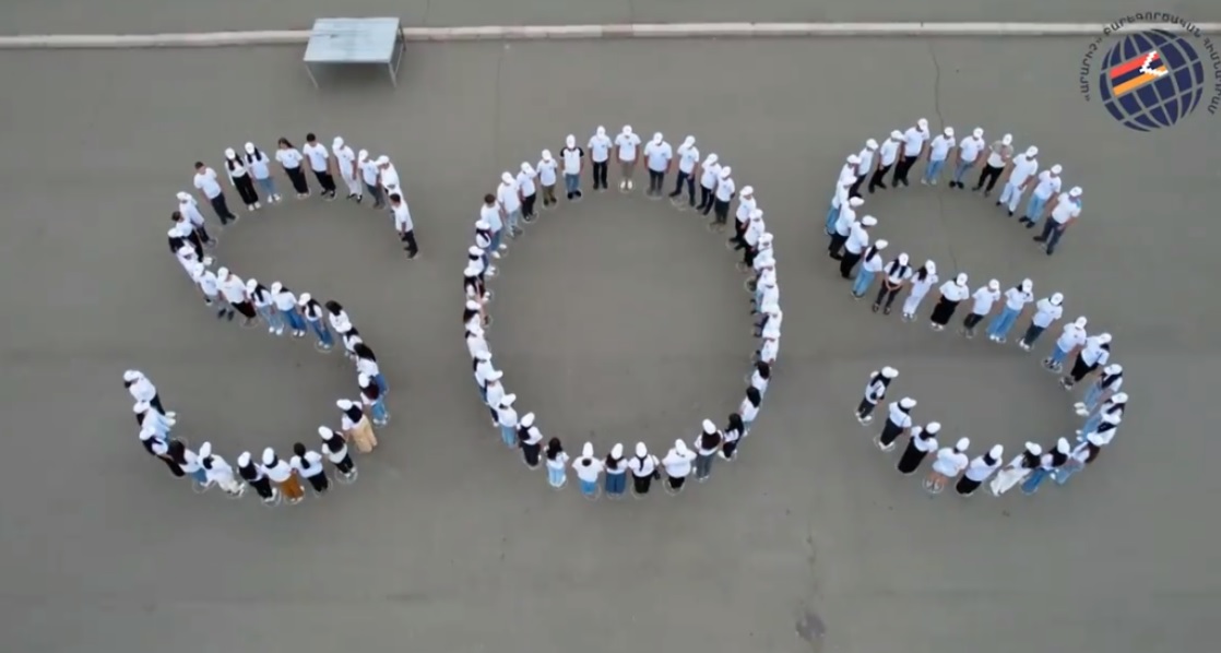 Video - SOS-a flash mob in Stepanakert’s Revival Square