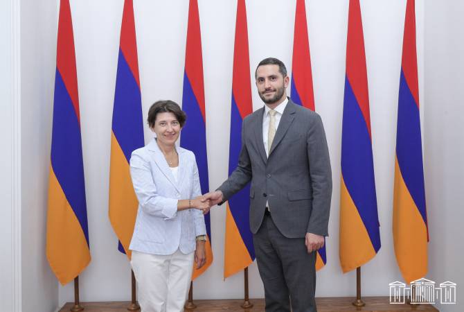 Deputy Speaker Rubinyan presents NK situation to Ambassador of Estonia