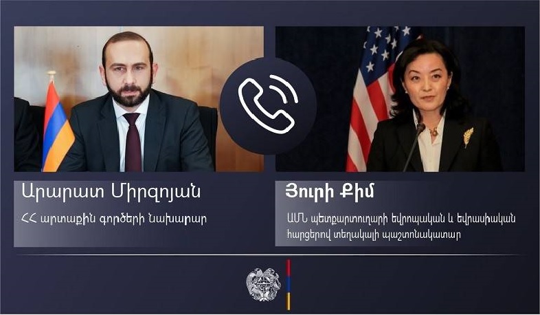 Phone conversation between the Foreign Minister of Armenia and U.S. acting Assistant Secretary of State for European and Eurasian Affairs