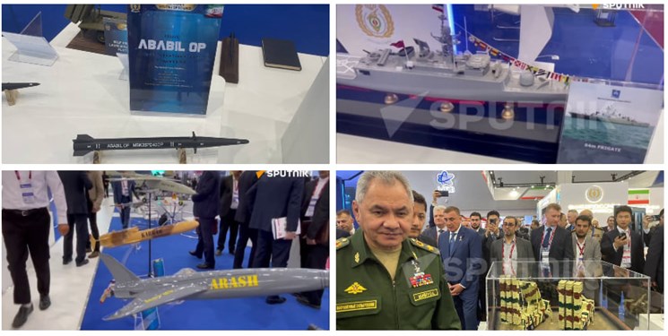 تجهیزات ایرانی در نمایشگاه دفاعی روسیه؛ از موشک ابابیل تا «صیاد تاکتیکی»