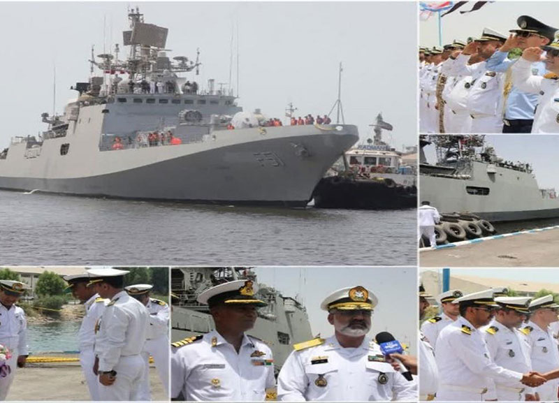رزمایش مشترک نیروی دریایی ایران و هند در خلیج فارس